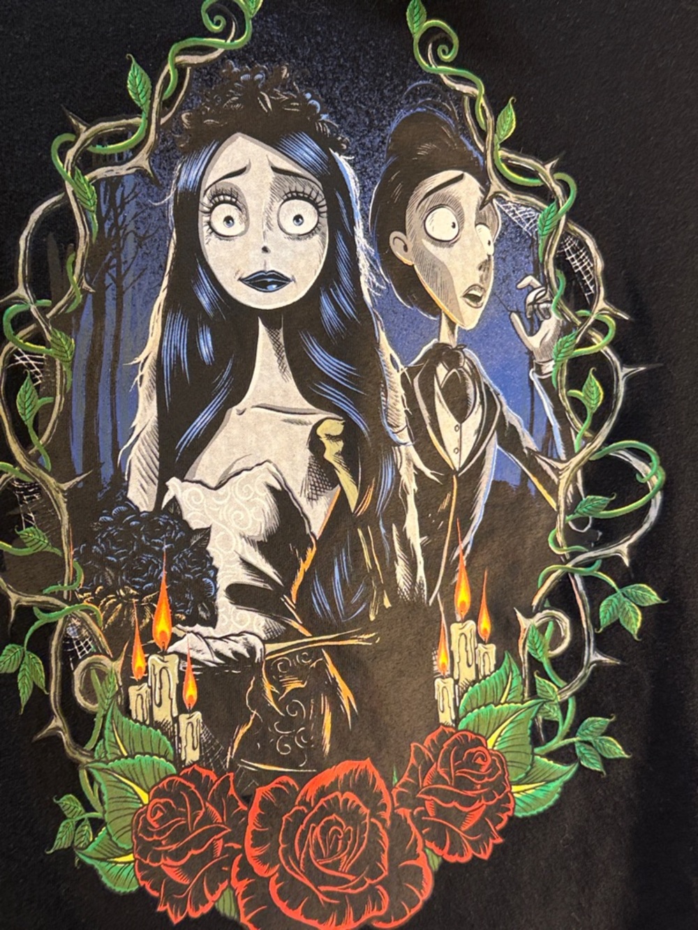 Corpse bride Black Layered Graphic Tee - Picture 4 of 6